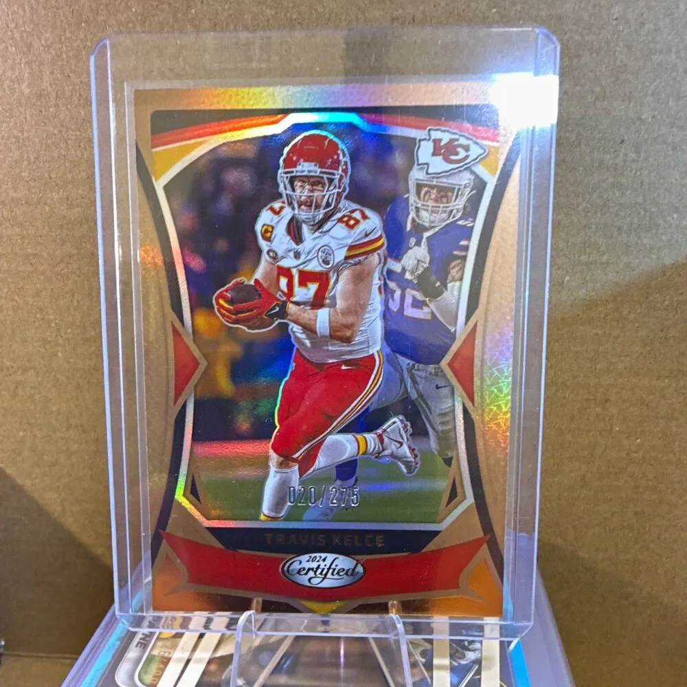 Panini 2024 Certified Travis Kelce Chiefs #92 Mirror Bronze Serial #/275